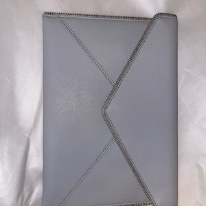 Rebecca minkoff envelope clutch in grey